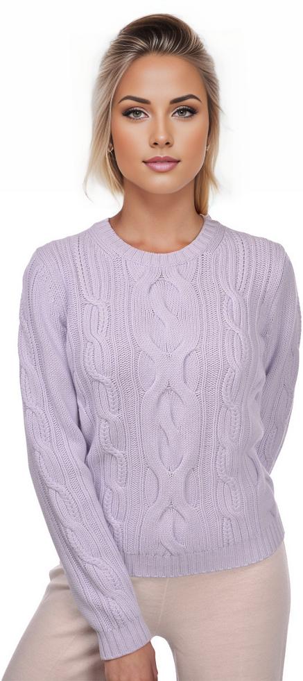 Girocollo Crop Donna con Trecce in Lana e Cashmere