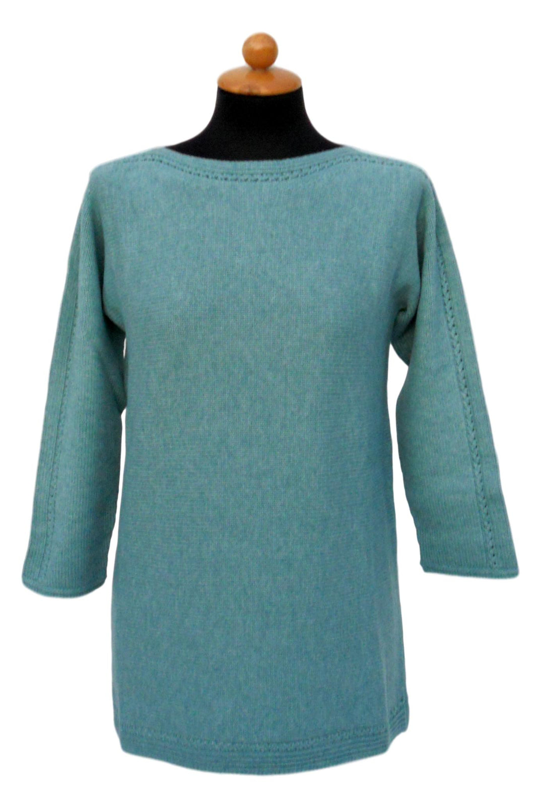 Maglione Donna a Barchetta Lana e Cashmere 3 Fili